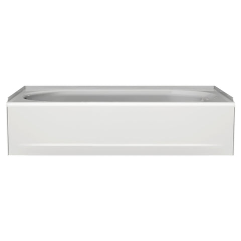 Princeton® Americast® 60 x 30-Inch Integral Apron Bathtub Above Floor Rough Left-Hand Outlet with Integral Drain