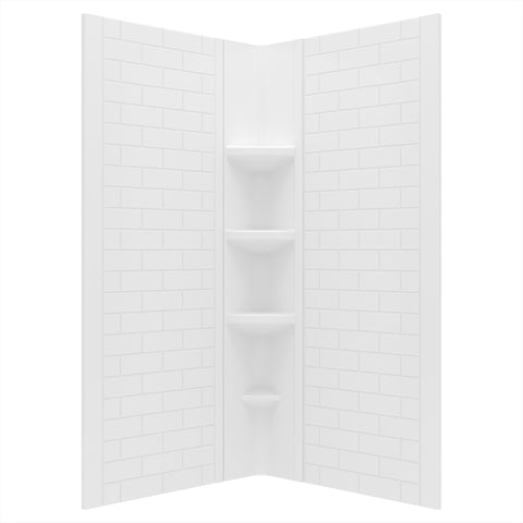 Elevate 60X72-Inch Subway Pattern 3-Piece Shower Surround