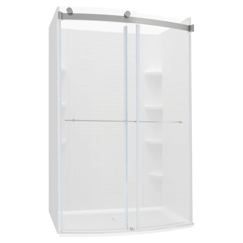 Elevate 48X72-Inch Subway Pattern 3-Piece Shower Surround