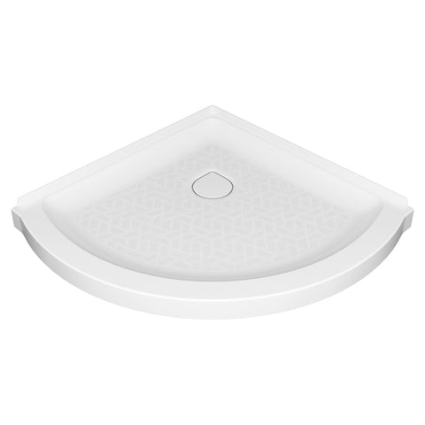 Elevate 36-inch Curved Shower Base with Center Drain