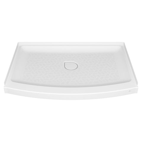 Ovation Curve 48x30-inch Curved Shower Base with Center Drain Outlet