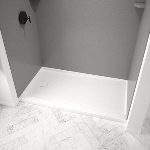 Princeton Americast 60 x 30 x 3 Alcove Shower Base - Square Drain