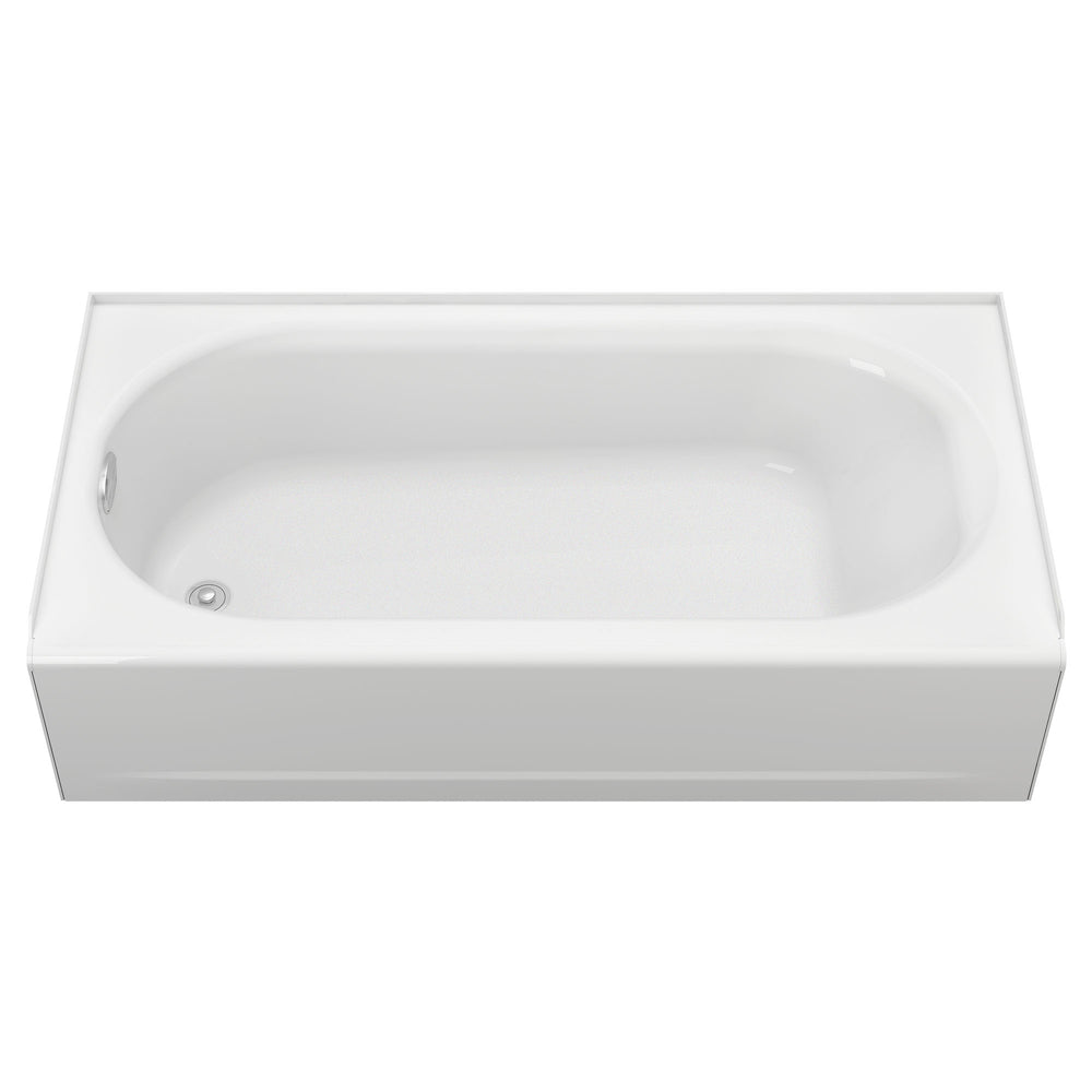 Princeton® Americast® 60 x 30-Inch Integral Apron Bathtub Above Floor Rough Left-Hand Outlet with Integral Drain