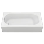 Princeton® Americast® 60 x 30-Inch Integral Apron Bathtub Above Floor Rough Left-Hand Outlet with Integral Drain