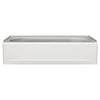 Princeton® Americast® 60 x 30-Inch Integral Apron Bathtub Above Floor Rough Left-Hand Outlet with Integral Drain