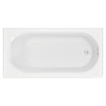 Princeton® Americast® 60 x 30-Inch Integral Apron Bathtub Above Floor Rough Right-Hand Outlet with Integral Drain
