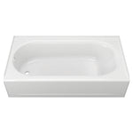 Princeton® Americast® 60 x 34-Inch Integral Apron Bathtub Left-Hand Outlet With Luxury Ledge