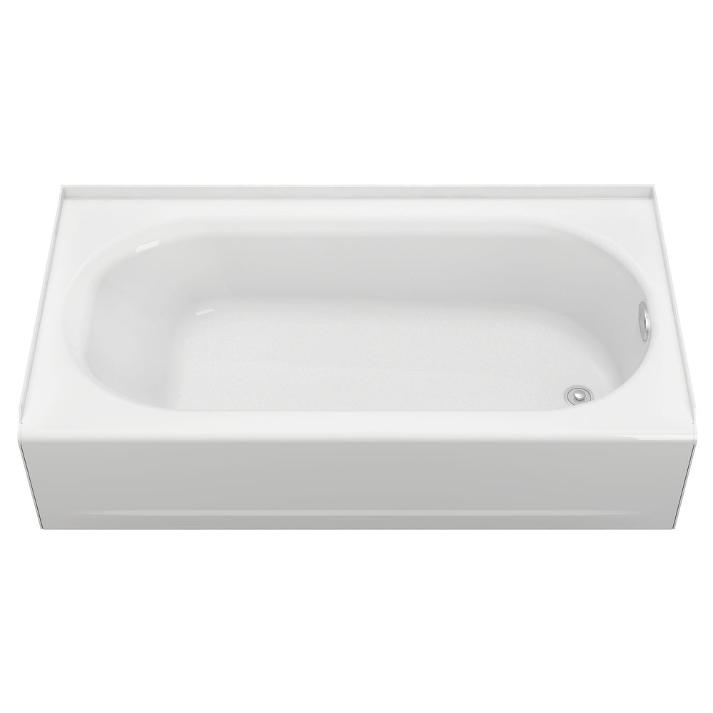 Princeton® Americast® 60 x 34-Inch Integral Apron Bathtub Above Floor Rough Right-Hand Outlet with Luxury Ledge