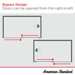 30 x 76-Inch Height Frameless Shower Screen