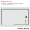 30 x 76-Inch Height Frameless Shower Screen