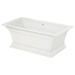 Town Square S 68 x 36-Inch Freestanding Bathtub Center Drain With Integrated Overflow