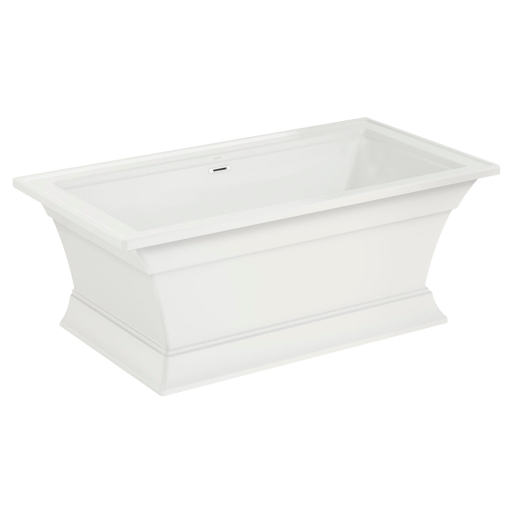 Town Square S 68 x 36-Inch Freestanding Bathtub Center Drain With Integrated Overflow