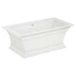 Town Square S 68 x 36-Inch Freestanding Bathtub Center Drain With Integrated Overflow