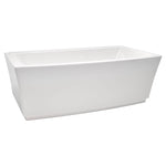 Townsend 68 x 36-Inch Freestanding Bathtub Center Drain With Integrated Overflow