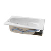 EverClean 60 in. Acrylic Rectangular Drop-In Whirlpool Bathtub