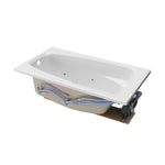 EverClean 60 in. Acrylic Rectangular Drop-In Whirlpool Bathtub