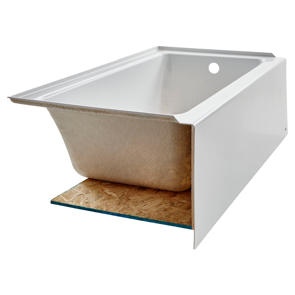Studio 60 x 30-Inch Integral Apron Bathtub with Right-Hand Outlet