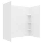 Elevate 60X60-Inch Subway Pattern 3-Piece Tub Surround