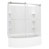 Elevate 60X60-Inch Subway Pattern 3-Piece Tub Surround