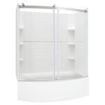 Elevate 60X60-Inch Subway Pattern 3-Piece Tub Surround