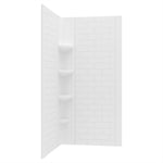 Elevate 36-In. X 36-In. X 72-In. Subway Pattern 2Pc Shower Surround
