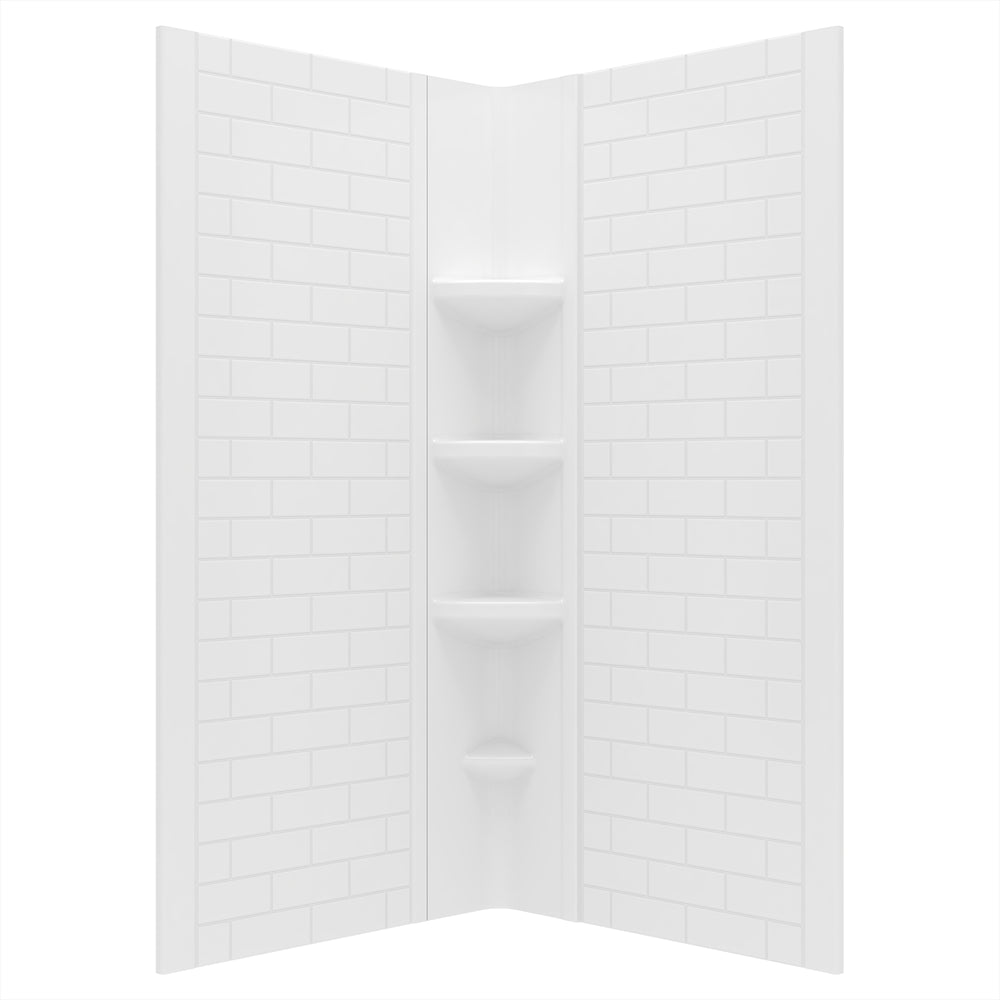 Elevate 60X72-Inch Subway Pattern 3-Piece Shower Surround