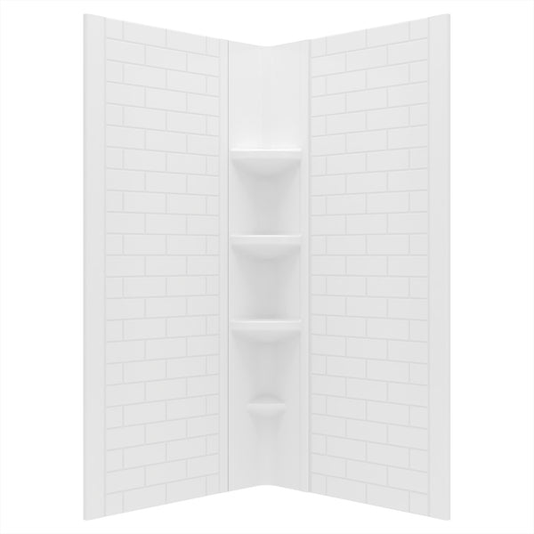 Elevate 60X72-Inch Subway Pattern 3-Piece Shower Surround