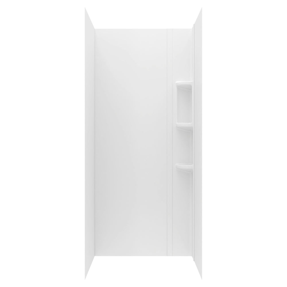 Mainstream 32In X 32In X 72In 4-Piece Glue-Up Alcove Shower Wall Set