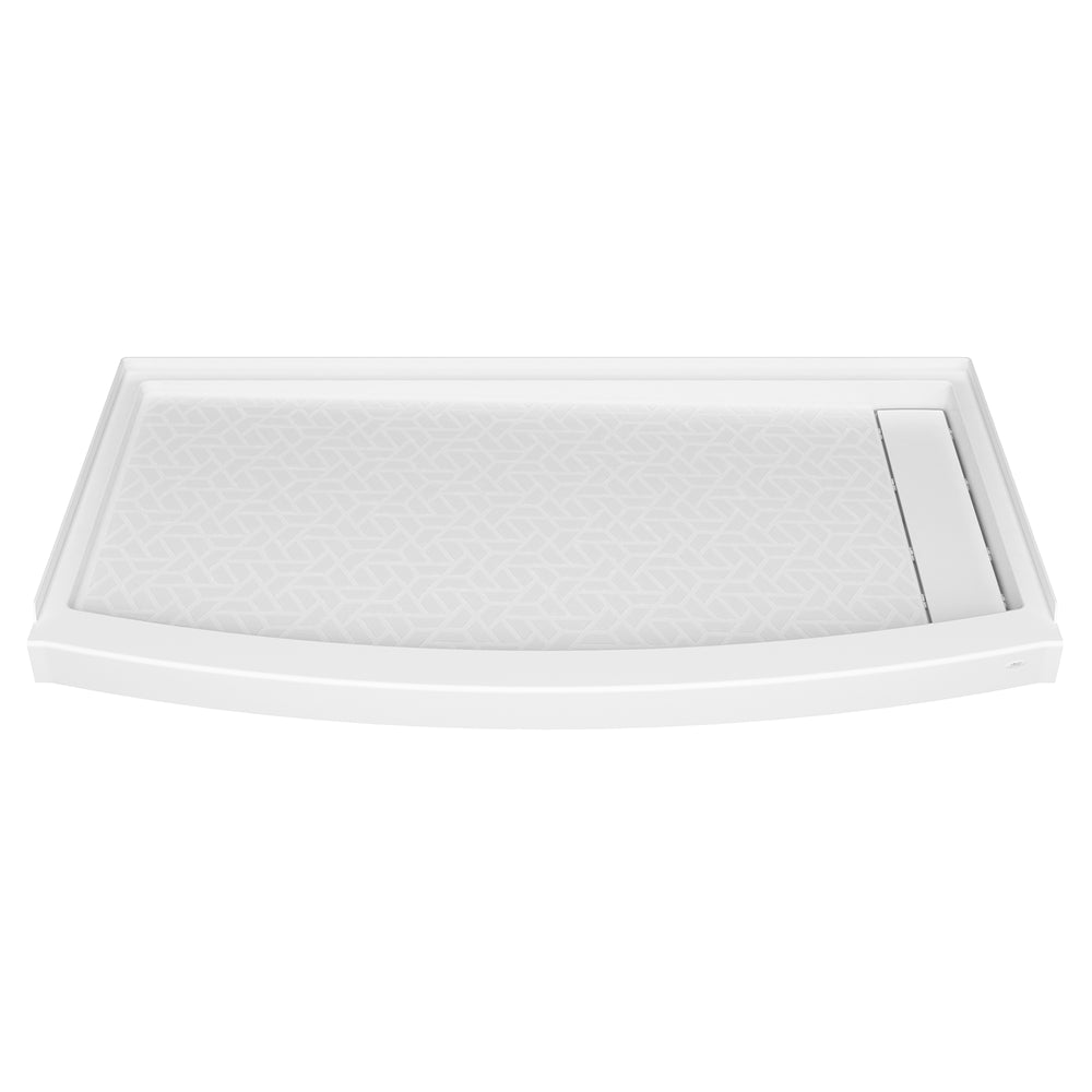 Elevate 60x30 Curved Shower Base Right Hand Drain