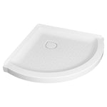 Elevate 36-inch Curved Shower Base with Center Drain
