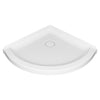 Elevate 36-inch Curved Shower Base with Center Drain