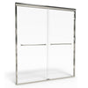 Euro 48 x 70-Inch Height Semi-Frameless Sliding Shower Door with Clear Glass