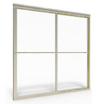 Prestige 60 x 58-1/2-Inch Framed Sliding Tub Door with Rain Glass