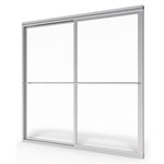 Prestige 60 x 58-1/2-Inch Framed Sliding Tub Door with Rain Glass