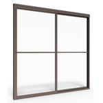 Prestige 60 x 58-1/2-Inch Framed Sliding Tub Door with Rain Glass