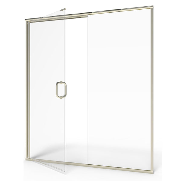 60 x 76-Inch Height Semi-Frameless Swing Door With Panel