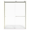 60 x 70-Inch Height Semi-Frameless Top-Roller Sliding Shower Door