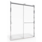 60 x 70-Inch Height Semi-Frameless Top-Roller Sliding Shower Door