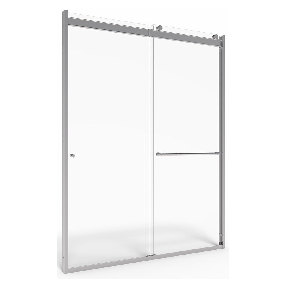 60 x 70-Inch Height Semi-Frameless Top-Roller Sliding Shower Door