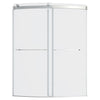 Elevate Frameless 60x72-inch Top-Roller Curved Sliding Shower Door
