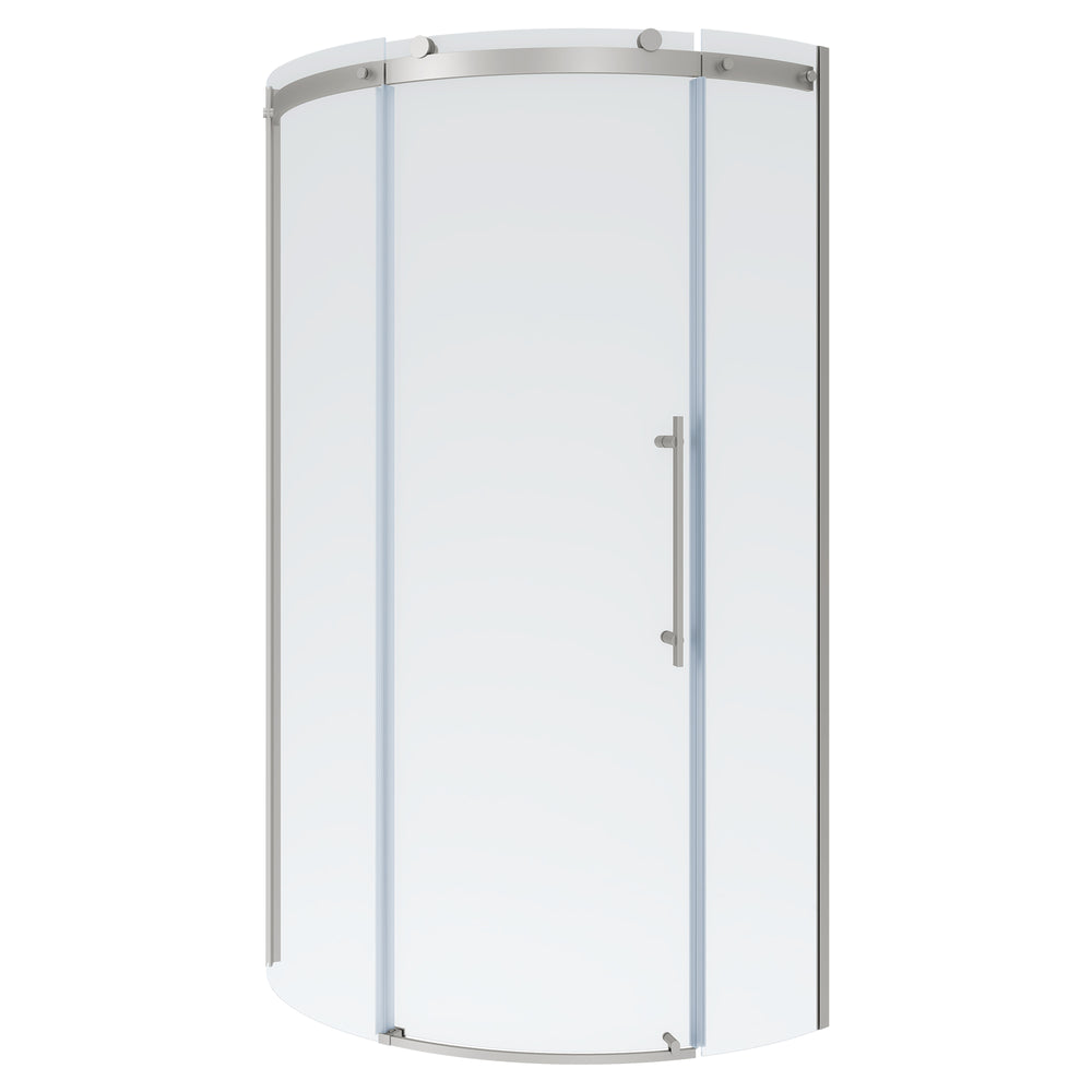 Elevate 72-Inch High Semi-Frameless Curved Corner Sliding Shower Door