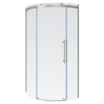 Elevate 72-Inch High Semi-Frameless Curved Corner Sliding Shower Door