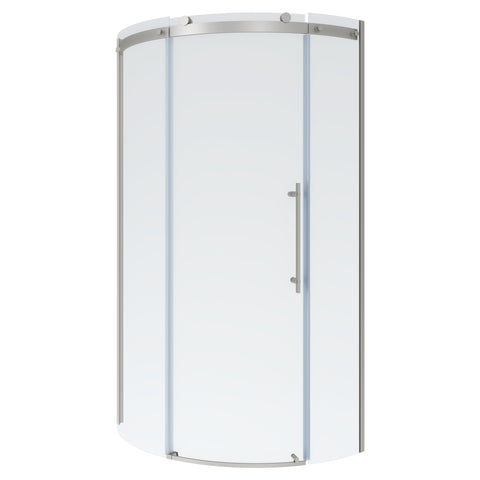 Elevate 72-Inch High Semi-Frameless Curved Corner Sliding Shower Door