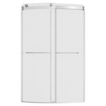 OVATION CURVE 48X72 BARN SHOWER DOOR, BN