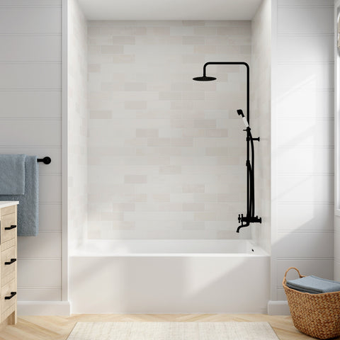 Aspirations 60 x 30-Inch Integral Apron Bathtub With Right-Hand Drain