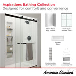 Aspirations 60 X 36 X 84-Inch Vertical Tile Shower Wall Set