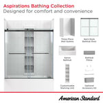 Aspirations 60 X 36 X 72-Inch Vertical Tile Bath Wall Set
