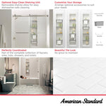 Aspirations 60 X 36 X 72-Inch Vertical Tile Bath Wall Set