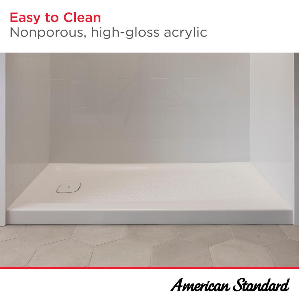 Aspirations 60 x 36-Inch Single Threshold Shower Base with Left-Hand Drain
