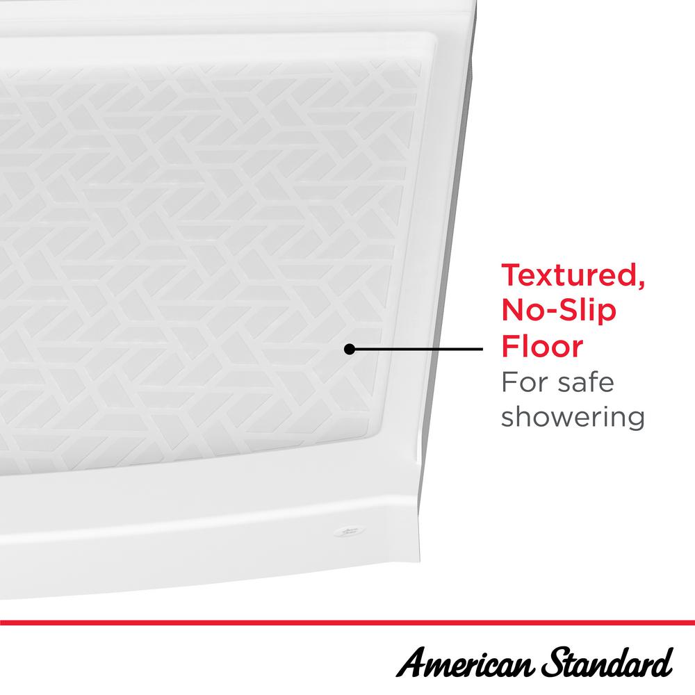 Aspirations 60 x 36-Inch Single Threshold Shower Base with Right Hand-Drain